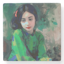 Meisje in de Groene Dress