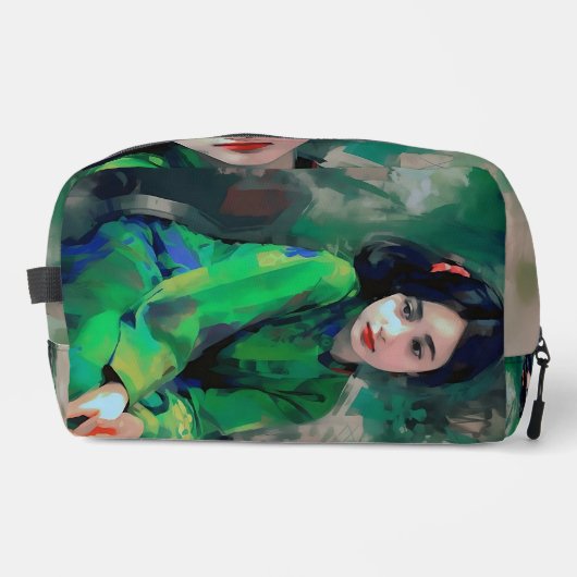 Meisje in de Groene Dress Toilettasje (Voorkant)