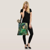 Meisje in de Groene Dress Tote Bag (Op model)