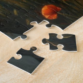 Meisje in de klaprozenvelden legpuzzel (Zijkant)
