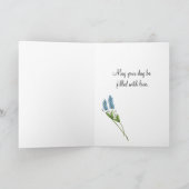 Meisje in de Paarse Paasinstallatie Kaart (Binnen)