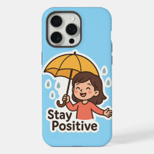 Meisje in de regen, maar met een glimlach iPhone 15 pro max case