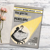 meisje in de schijnwerpers Vrijgezellenfeest Kaart