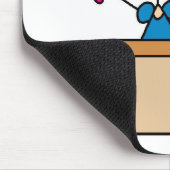 Meisje in de schoolwetenschap Lab Mousepad Muismat (Hoek)