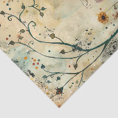 MEISJE IN DE TUIN DECOUPAGE TISSUEPAPIER (Detail)