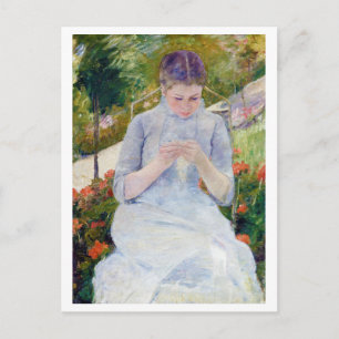 Meisje in de tuin, Mary Cassatt Briefkaart