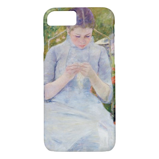 Meisje in de tuin, Mary Cassatt Case-Mate iPhone Case (Achterkant)