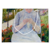 Meisje in de tuin, Mary Cassatt Groot Cadeauzakje (Voorkant)