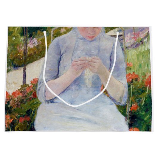 Meisje in de tuin, Mary Cassatt Groot Cadeauzakje (Voorkant)