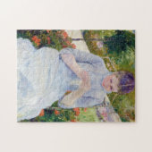 Meisje in de tuin, Mary Cassatt Legpuzzel (Horizontaal)