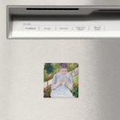 Meisje in de tuin, Mary Cassatt Magneet (Insitu (Vaatwasser))