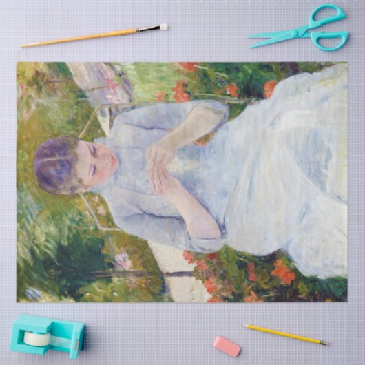 Meisje in de tuin, Mary Cassatt Tissuepapier (Craft)