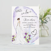 Meisje in de tuin Vrijgezellenfeest - Elegante Blo Kaart (Staand voorkant)