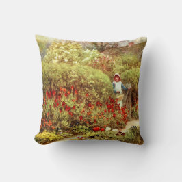 Meisje in de Victoriaans tuin van Luscious Kussen