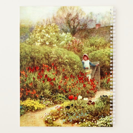 Meisje in de Victoriaans tuin van Luscious Planner (Achterkant)