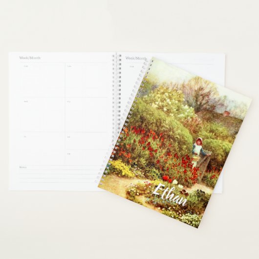 Meisje in de Victoriaans tuin van Luscious Planner (Display)