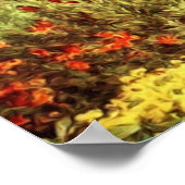 Meisje in de Victoriaans tuin van Luscious Poster (Hoek)