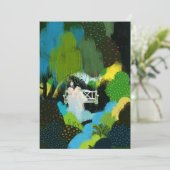 Meisje in de wilg kaart (Staand voorkant)