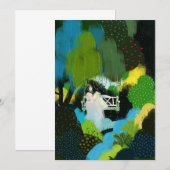 Meisje in de wilg kaart (Voorkant / Achterkant)