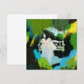 Meisje in de wilg kaart (Voorkant / Achterkant)