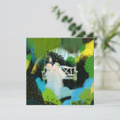 Meisje in de wilg kaart (Staand voorkant)