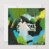 Meisje in de wilg kaart (Voorkant)