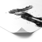 Meisje in de wind poster (Hoek)