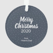 Meisje in de winter ornament (achterkant)