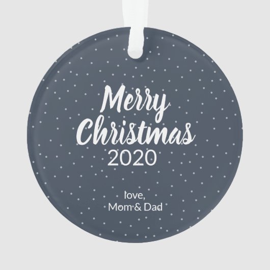 Meisje in de winter ornament (achterkant)