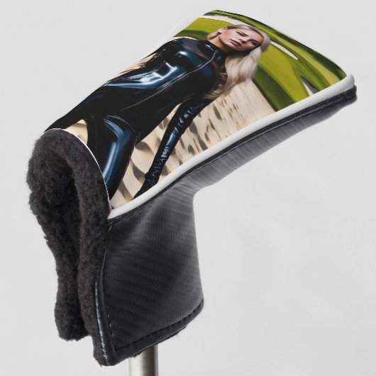 Meisje in de Zandval Golfheadcover (3/4 voorkant)