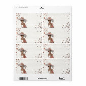 Meisje in de zomer pet etiket (Full Sheet)