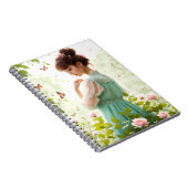 Meisje in de zomer tuin notitieboek (Rechterzijde)