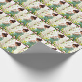 meisje in de zomertuin cadeaupapier (Hoek)