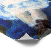 Meisje in een blauwe stoel, Mary Cassatt Poster (Hoek)