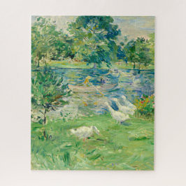 Meisje in een boot met ganzen van Berthe Morisot Legpuzzel