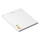 Meisje in een geel Notitieblok (Schuin)