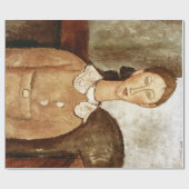 Meisje in een gele jurk, Modigliani Cadeaupapier (Vlak)
