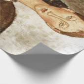 Meisje in een gele jurk, Modigliani Cadeaupapier (Hoek)