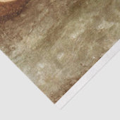 Meisje in een gele jurk, Modigliani Tissuepapier (Detail)