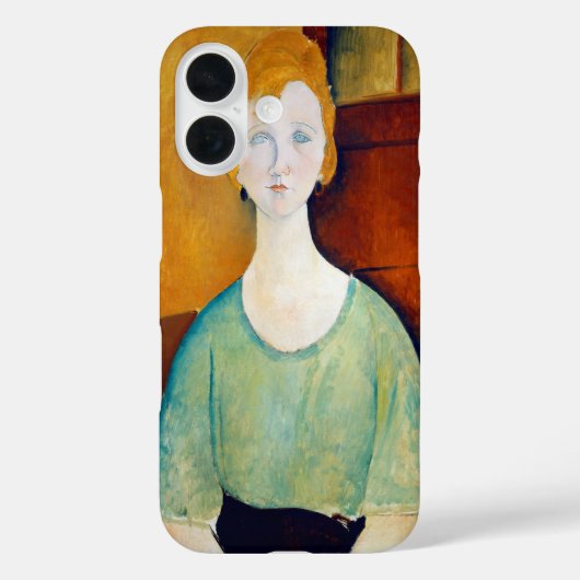 Meisje in een groene blouse, Modigliani Case-Mate iPhone Case (Achterkant)
