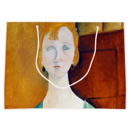 Meisje in een groene blouse, Modigliani Groot Cadeauzakje (Voorkant)