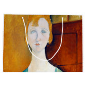 Meisje in een groene blouse, Modigliani Groot Cadeauzakje (Achterkant)