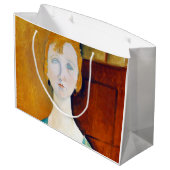 Meisje in een groene blouse, Modigliani Groot Cadeauzakje (Achterkant Gekanteld)