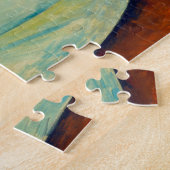 Meisje in een groene blouse, Modigliani Legpuzzel (Zijkant)