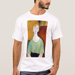 Meisje in een groene blouse, Modigliani T-shirt