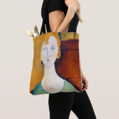 Meisje in een groene blouse, Modigliani Tote Bag (Dichtbij)