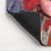 Meisje in een groot rood Pet, Mary Cassatt Muismat (Hoek)