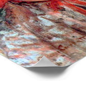 Meisje in een groot rood Pet, Mary Cassatt Poster (Hoek)