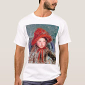 Meisje in een groot rood Pet, Mary Cassatt T-shirt (Voorkant)