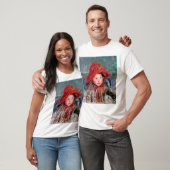 Meisje in een groot rood Pet, Mary Cassatt T-shirt (Unisex)